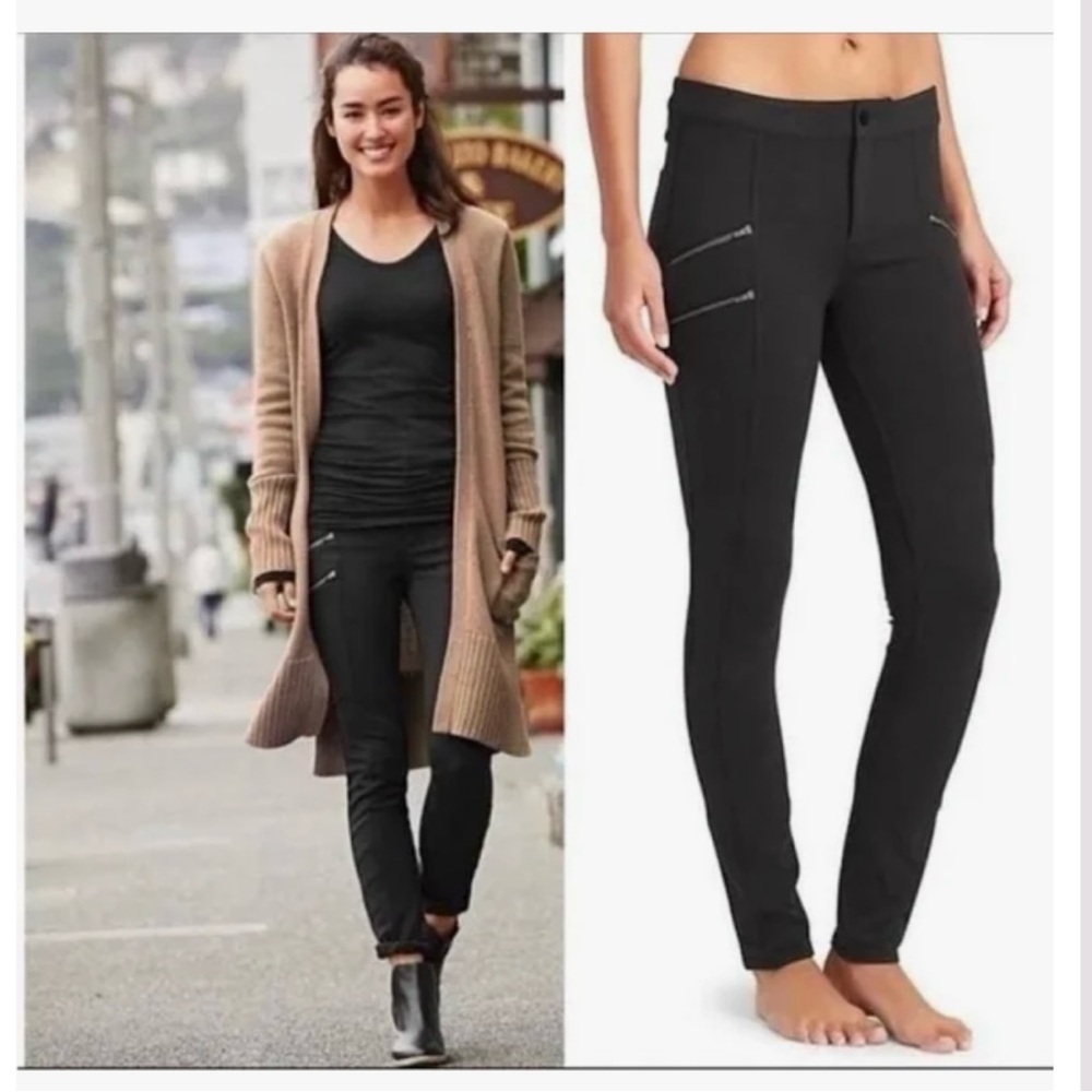 Athleta Black Skinny Pants with Streamlined Fit